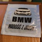 BMW Radość z jazdy - prezerwatywa z nadrukiem